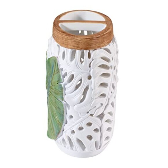 Avanti Linens - Toothbrush Holder, Palm Tree Leaves Inspired Home Decor - Picture 2 of 4